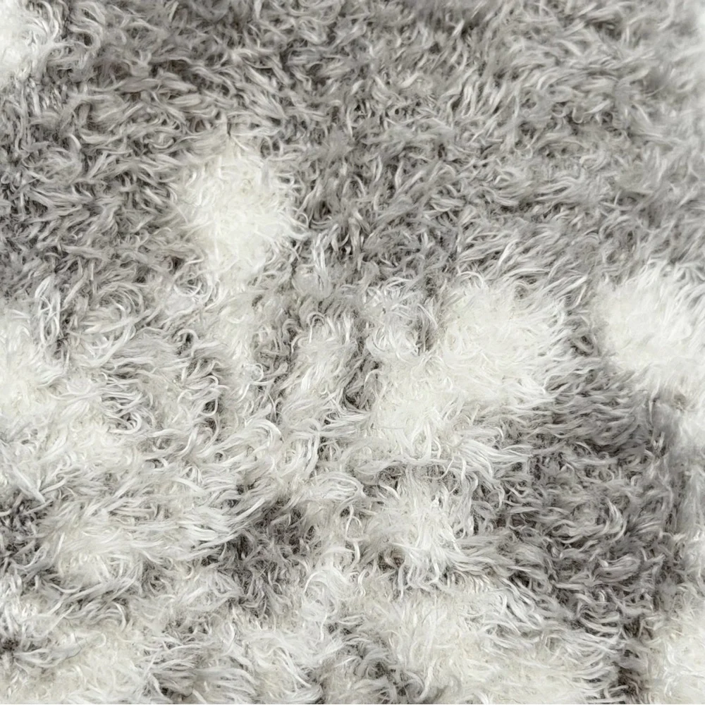 A New Day Women's Plush Faux Fur Socks Gray White Cozy Winter Cold